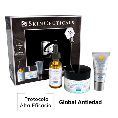 SKINCEUTICALS A.G.E. INTERRUPTER ADVANCED 48ml + CE FERULIC 30ml  + ADVANCED BRIGHTENING SPF50 15ml (REGALO)