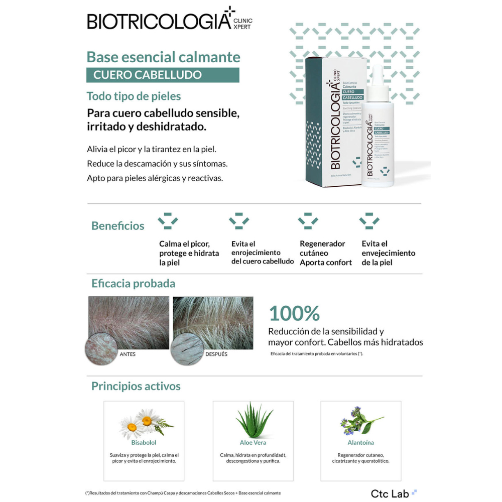 BIOTRICOLOGIA LOCIÓN BASE ESENCIAL CALMANTE 50ml